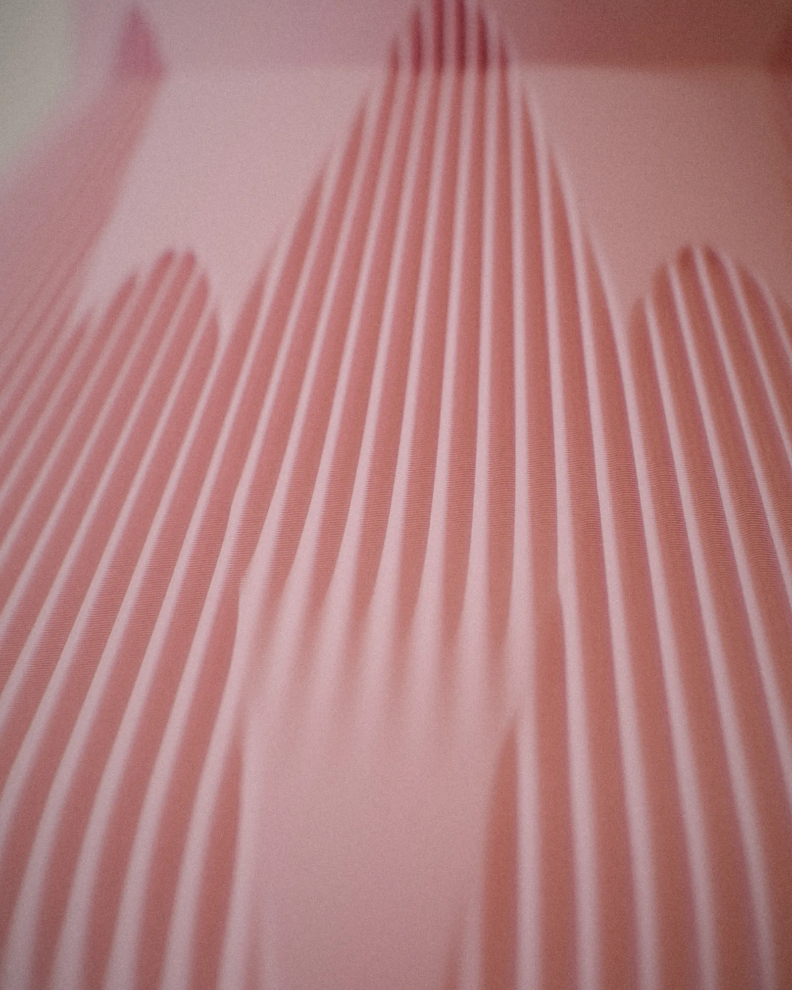 Up close, the print layers, left as they are.