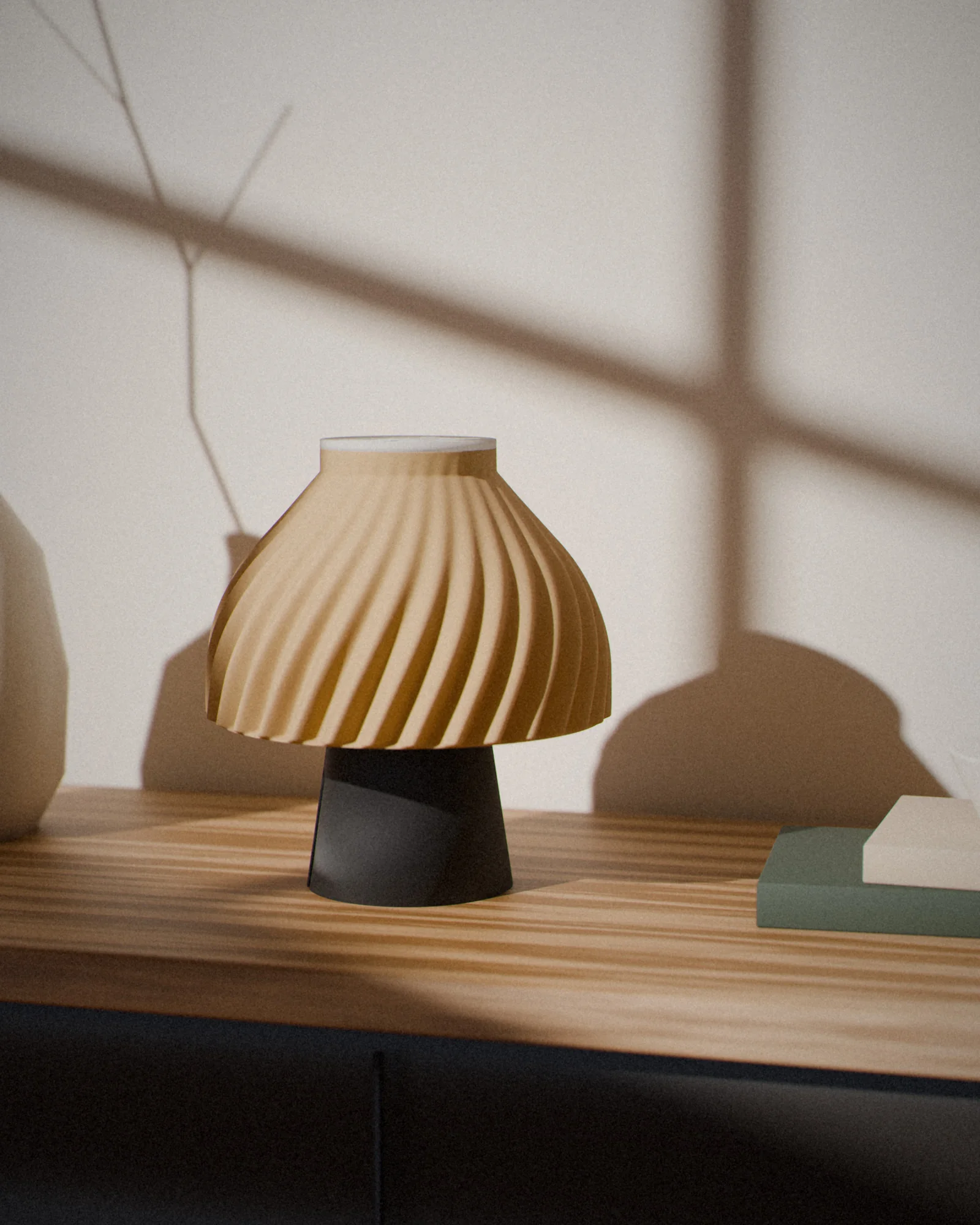A printed lamp by daylight