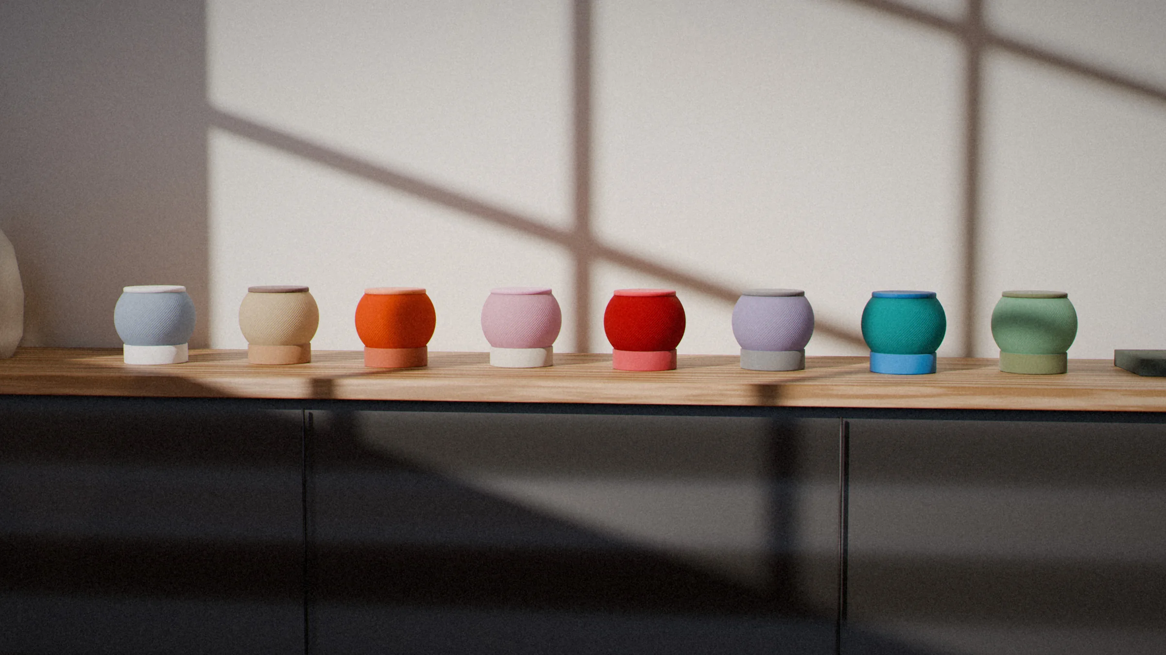 The Cordless Lamps, lined up
