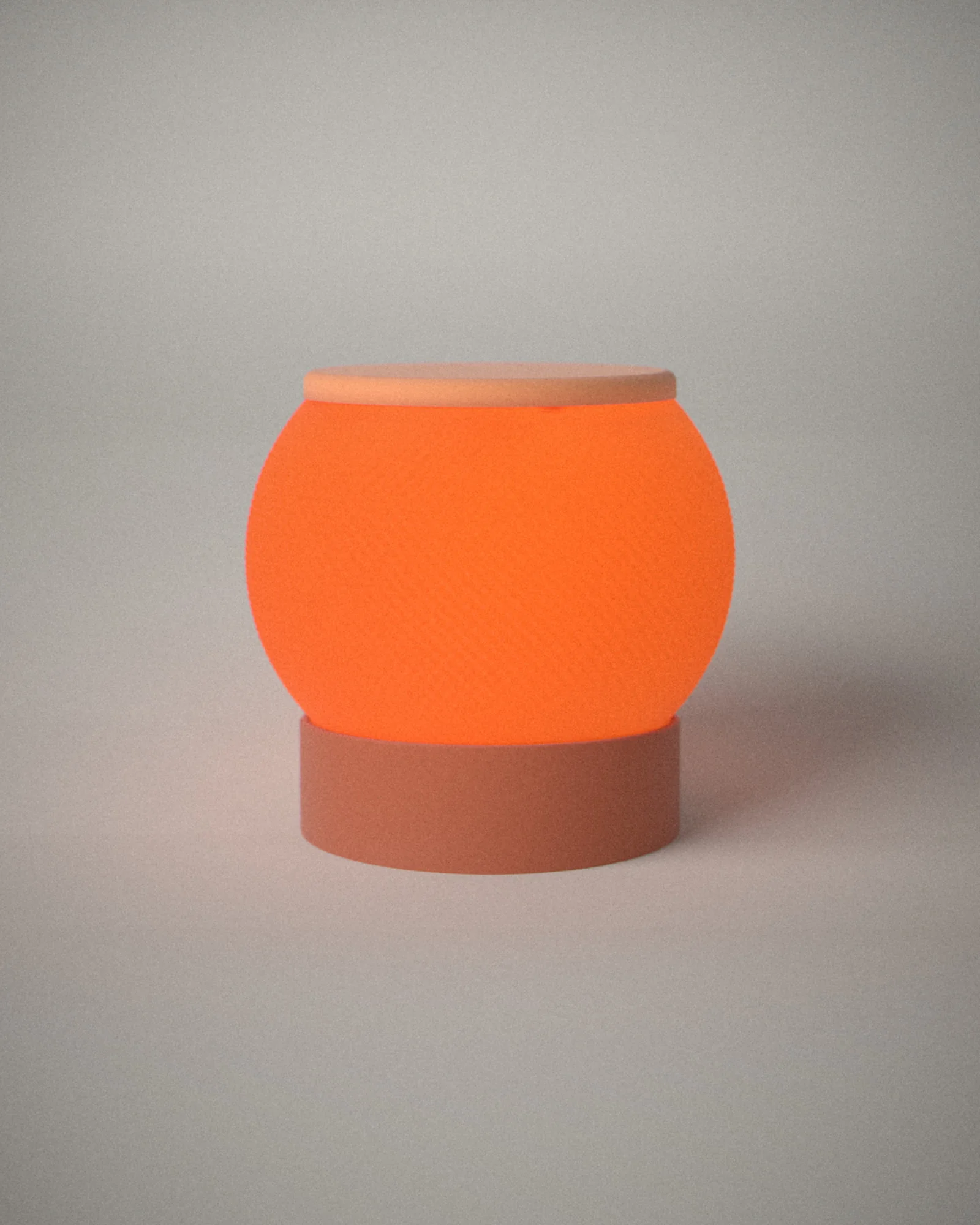 Ember: a translucent orb on a solid base of the same hue.