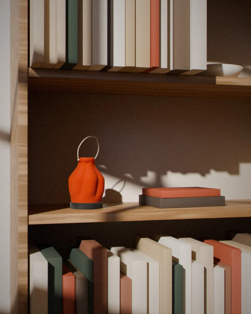 Andon in a furnished room by daylight