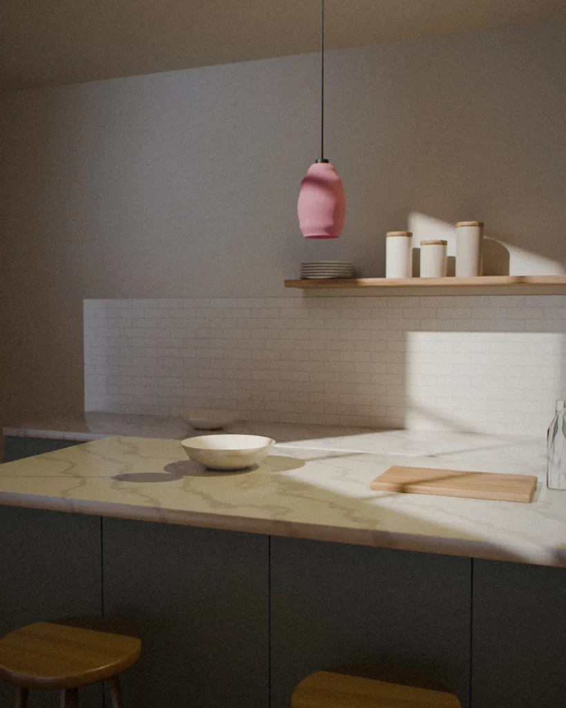 Egg in a furnished room by daylight