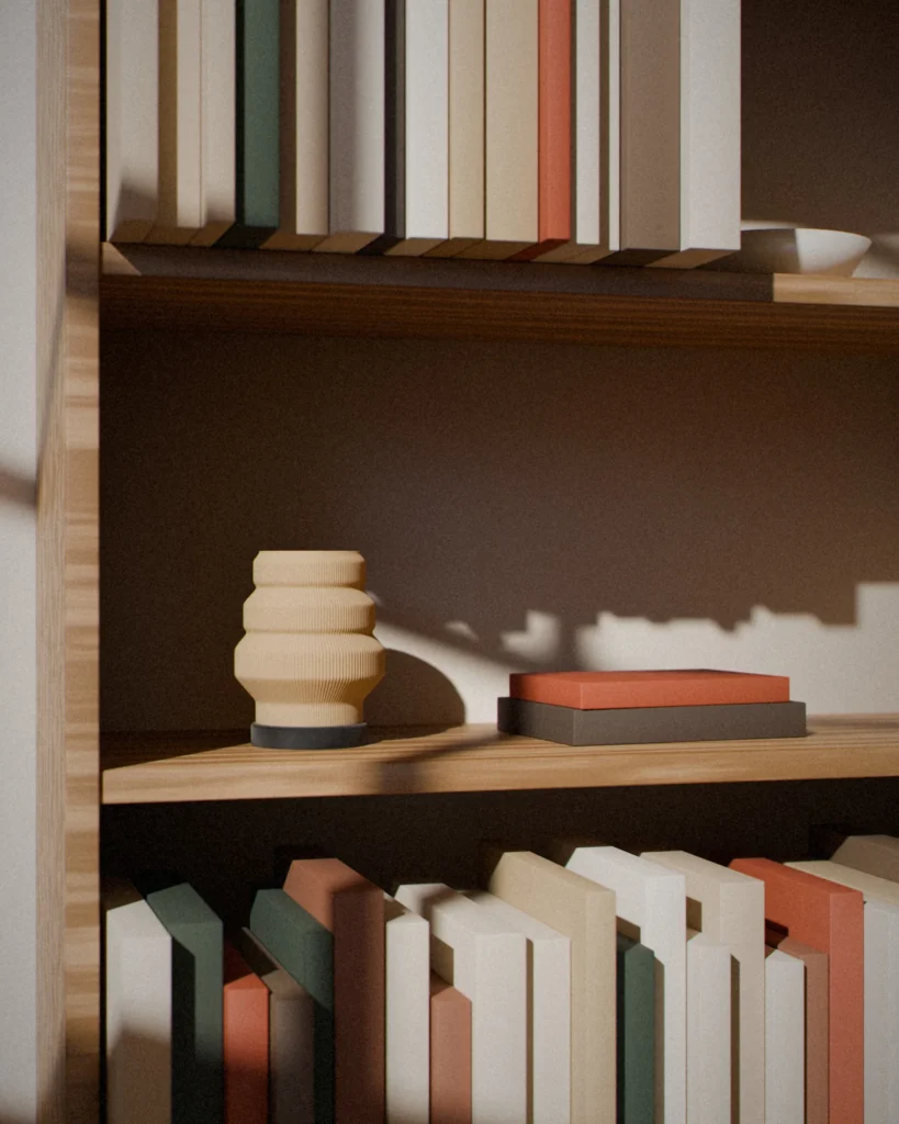 Kasane in a furnished room by daylight