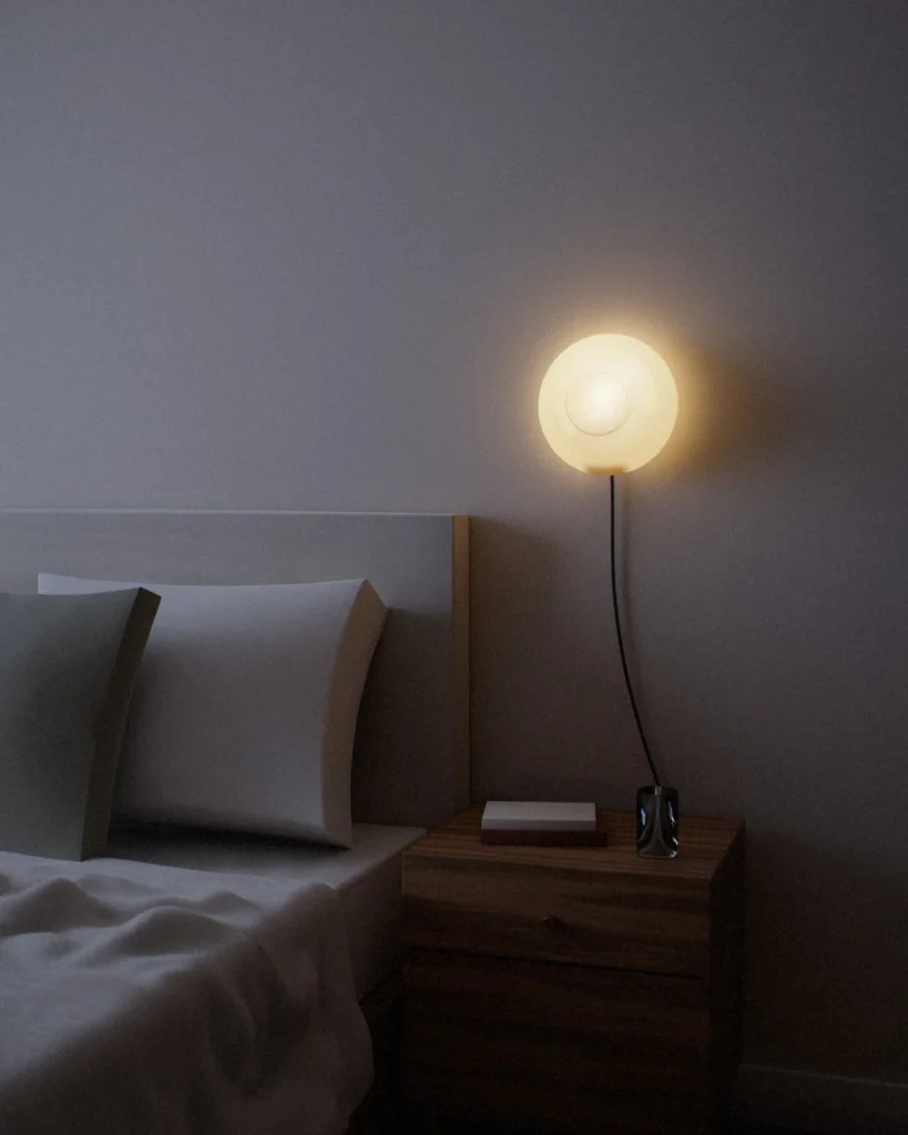 Koma Wall lit in a furnished room in the evening