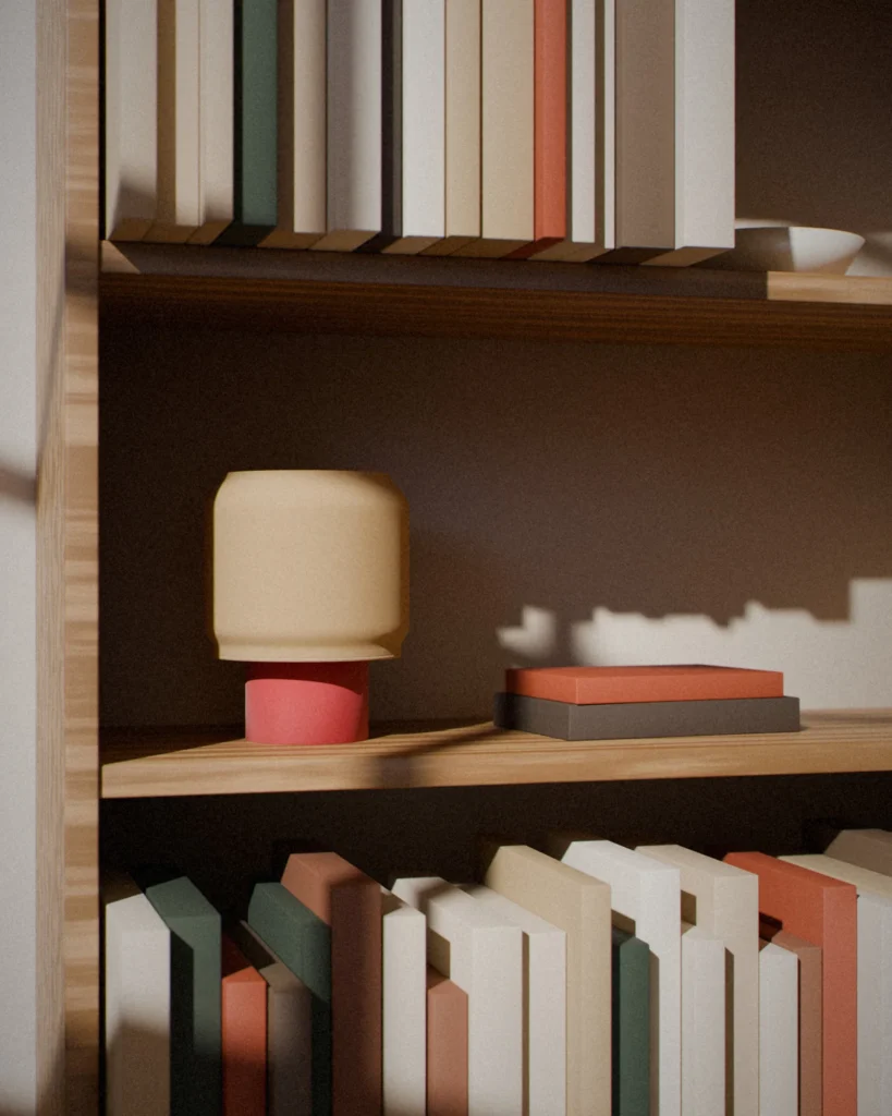 Moyō in a furnished room by daylight