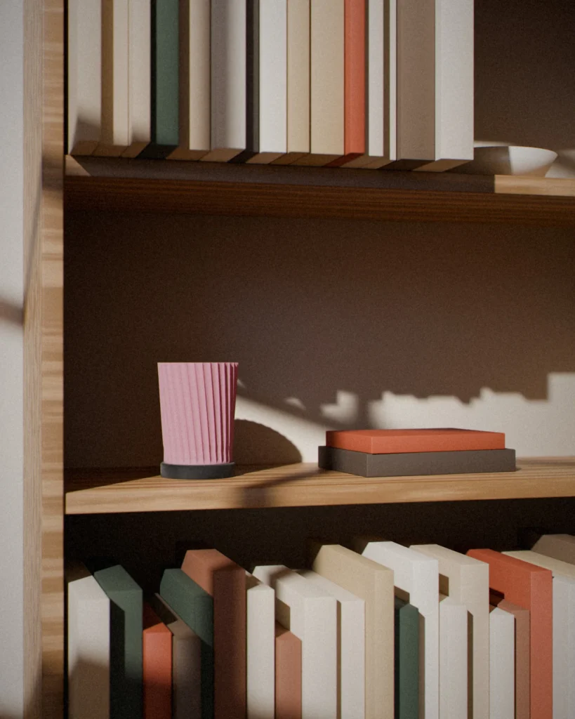 Tsutsu in a furnished room by daylight